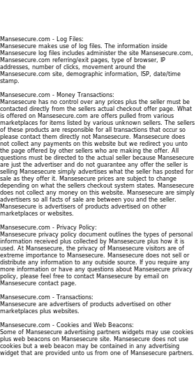 mansesecure privacy