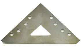 888 Corp 3209-4 Pro Quality 2.75 Inch - 4 Pack Medium Zinc Plated Steel Corner Brace With Screws