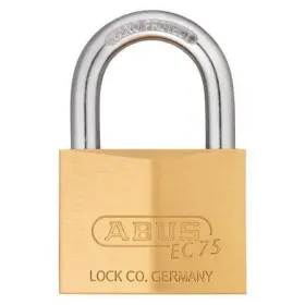 Abus 078217751909 75/60 Kd Padlock Keyed Different Standard Shackle Square Brass Body