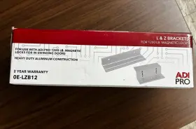 0e-lzb12 Adi Pro Mounting Bracket For 1200 Lb Magnetic Lock In-swinging Door