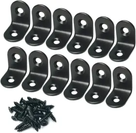 Sdwcb01 Alamic Corner Brace Right Angle Bracket Stainless Steel Black 20x20mm