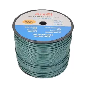 Aniai 726972475799 Spt-2 18/2 Low Voltage Landscape Wire 1000ft - 18 Gauge 2 Green