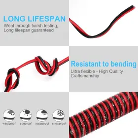 At-2-103 Aotorua 100ft 14/2 Gauge Red Black Cable Hookup Electrical 14awg Red&black #3