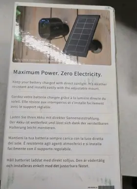 Arlo 193108141574 Solar Panel Charger For Ultra 2 Pro 3 4 Floodlights Black #2