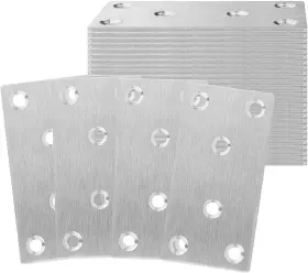 Avantaway-1-10-2 Aselected 745695691804 30 Pcs Sliver Mending Bracket Plate 1.5x3.1inch-30pack