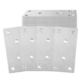 22pcs-100x50-silver Aselected 745695692092 22 Pcs Sliver Mending Bracket Plate Stainless Silver