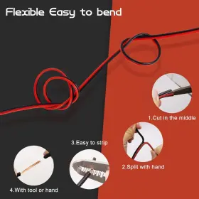 Askcable 771077866690 12gauge 50ft Electrical Wire Cable Flexible Extension Cord 12awg #2