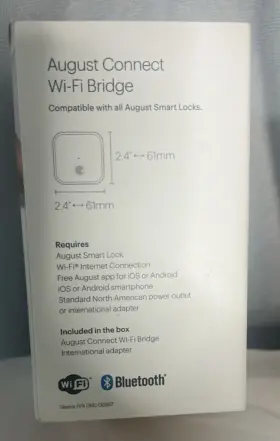 5bx75 August Home Connect Wi-fi Bridge Remote Access And Alexa Control For Smart Lock Inch Used #3