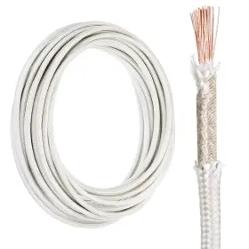 Aw20240515001 Awclub Mica High Temperature Wire 10ft 17awg -60 500 Degrees Silver