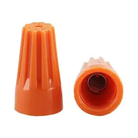 Baomain 748690720197 Wire Connector P1 22-16 Awg X2 Twist-on Easy Screw On Cap 300v Orange #3
