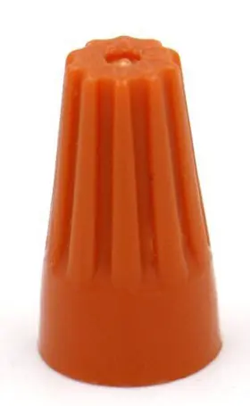 Baomain 748690720197 Wire Connector P1 22-16 Awg X2 Twist-on Easy Screw On Cap 300v Orange