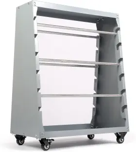 Zl0007 Baoz Wire Spool Rack With 6 Rods Multiple Axle Cable Caddy Grey