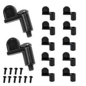 7844 Batator 7/16 Inch Window Screen Clip With 12 Screws Storm Door Clips For Glass And S