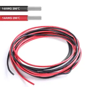 Beenlen Dxgjx-14 14 Awg Silicone Electrical Wire 10 Ft Red And Black High Temperature Res
