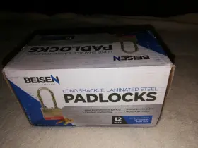 6353 Beisen Hardware Fba Multipack Laminated Steel 12 Packs Long Shakle 1 7/8 Inch Solid Rivet Construction #2