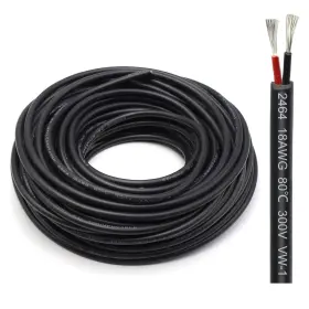 Bingotec 613965268578 100ft 18 Gauge Wire 2 Conductor 18awg Electrical 18/2 18awg-2c