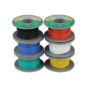 01008185mc6x Binneker 18 Gauge Silicone Wire Each Color 5m 6 Colors
