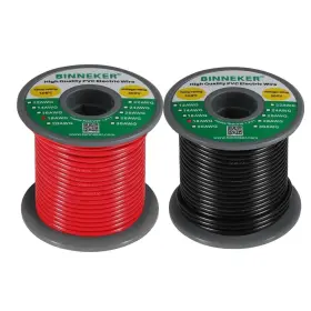 02so1850c2-1 Binneker 18 Gauge Pvc 1007 Solid Electric Wire Red 50 Ft And Black 2 Colors Each 50ft #3