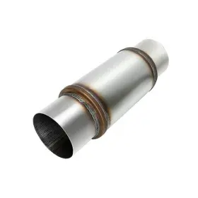 Hm0974 Blackhorseracing Exhaust Resonator 5 Inch Inlet Outlet High 18 Overall Length