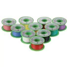 150008 Bntechgo 18 Gauge Silicone Wire Kit 10 Color Colors Each 50ft