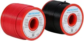 Bntechgo 619317717862 22 Gauge Pvc Solid Wire Each Color 100ft Red And Black
