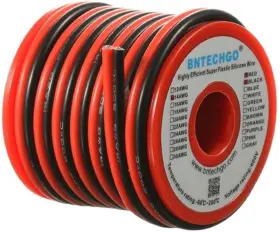 Bntechgo 742271695393 14 Gauge Flexible 2 Awg 20ft Parallel Silicone Wire
