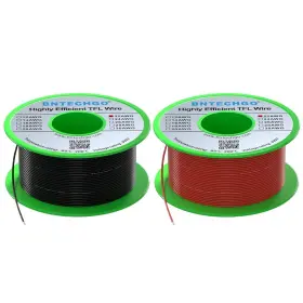 Fep22g19015f50c2 Bntechgo 22awg Fep Teflon Coated 50ft Red And Black Green
