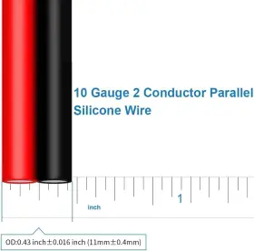 Spw10g008f25c2 Bntechgo 10 Gauge Flexible 2 Awg 25ft Parallel Silicone Wire #3