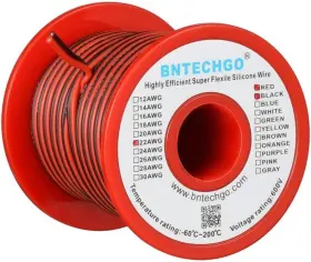 Spw22g008f50c2 Bntechgo 22 Gauge Flexible 2 Awg 50ft Parallel Silicone Wire