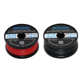 Sw14g40008f100c2 Bntechgo Silicone Wire Red 100ft And Black