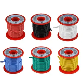 Sw14g40008f25c6 Bntechgo 6 Colors Each 25ft Red Black Blue White Yellow And Green