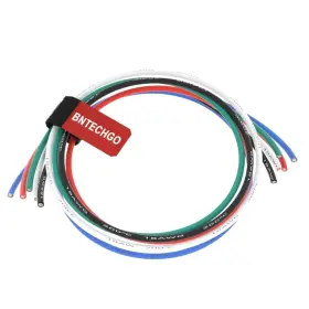 Sw18g150008f5c5 Bntechgo 18 Gauge Silicone Wire 5 Colors Each 5ft Red Black White Blue Green