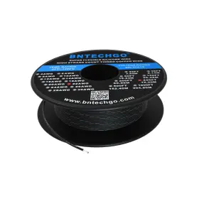 Sw22g60008f250b Bntechgo 22 Gauge Silicone Wire 250ft Black