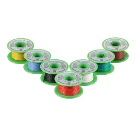 Sw22g60008f25c7 Bntechgo 22 Gauge Silicone Wire Each Color 25 Ft 7 Colors