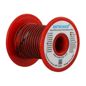 Sw22g60008f50c2 Bntechgo Silicone Wire 50ft Red And Black