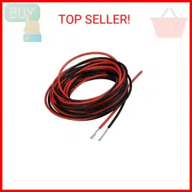 Sw22g6008f10c2 Bntechgo 22 Gauge Silicone Wire 10 Ft Red And Black Flexible Awg Strand