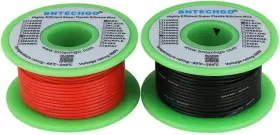 Sw24g40008f50c2-g Bntechgo 24 Gauge Silicone Wire Each Color 50ft Red And Black