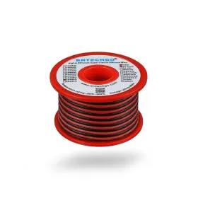 Sw28g16008f25c2 Bntechgo 28 Gauge Awg Each Color 25ft Silicone Wire Red And Black #2