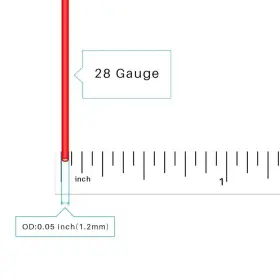 Sw28g16008f25c2 Bntechgo 28 Gauge Awg Each Color 25ft Silicone Wire Red And Black #3