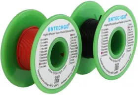 Sw28g16008f25c2-g Bntechgo 28 Gauge Silicone Wire Each Color 25ft Red And Black #2