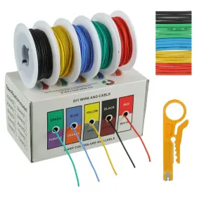 Bojack 762917230221 26 Awg Flexible Silikondraht Red Black Yellow Blue Green
