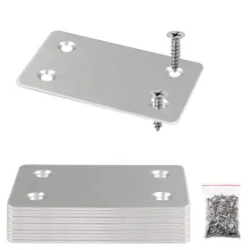 Hj2455 Bokwin 12pcs Flat Straight Mending Plates 2.4 Inch X 1.5 Silver