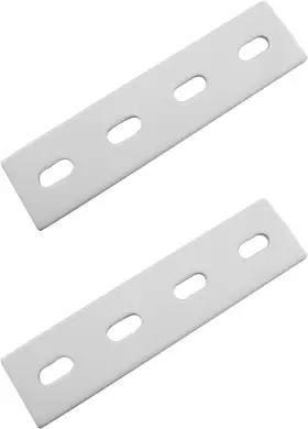 44770 Brand Jcbiz 2pcs White 6 Inch Heavy Duty Mending Plate Flat Straight Metal Steel Repair