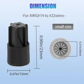 Vd-ec-3b Brand Vadaxx 30pcs Waterproof Wire Electrical Connectors 22awg-14awg Outdoor Seal Black #2