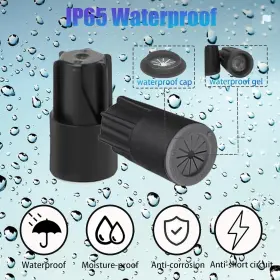 Vd-ec-3b Brand Vadaxx 30pcs Waterproof Wire Electrical Connectors 22awg-14awg Outdoor Seal Black #3