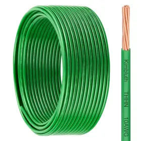 Branded 635408937940 Thhn Wire 10 Gauge 50 Ft Solid Copper Awg 50ft Green