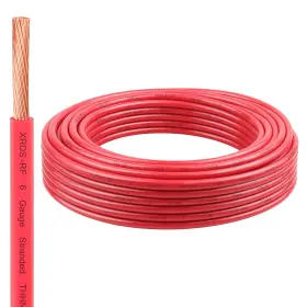 Branded 706531232476 6 Gauge Thhn Wire 25ft Red Stranded Copper Electrical 6awg