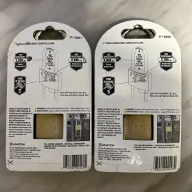 171-50061 Brinks Lot Of 2 - Solid Brass 50mm Keyed Padlock With Adjustable Shackle #2
