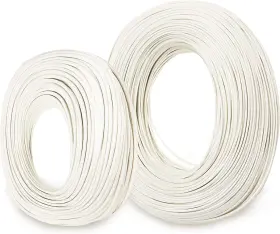 Bryne 761272082353 Mica High Temperature Wire -60 450 Degree C Strands Of Awg18 10ft White