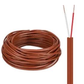 Bo-buryeah-2899 Buryeah Thermostat Wire Bell Solid Copper Cable 18 Gauge 25 Ft White